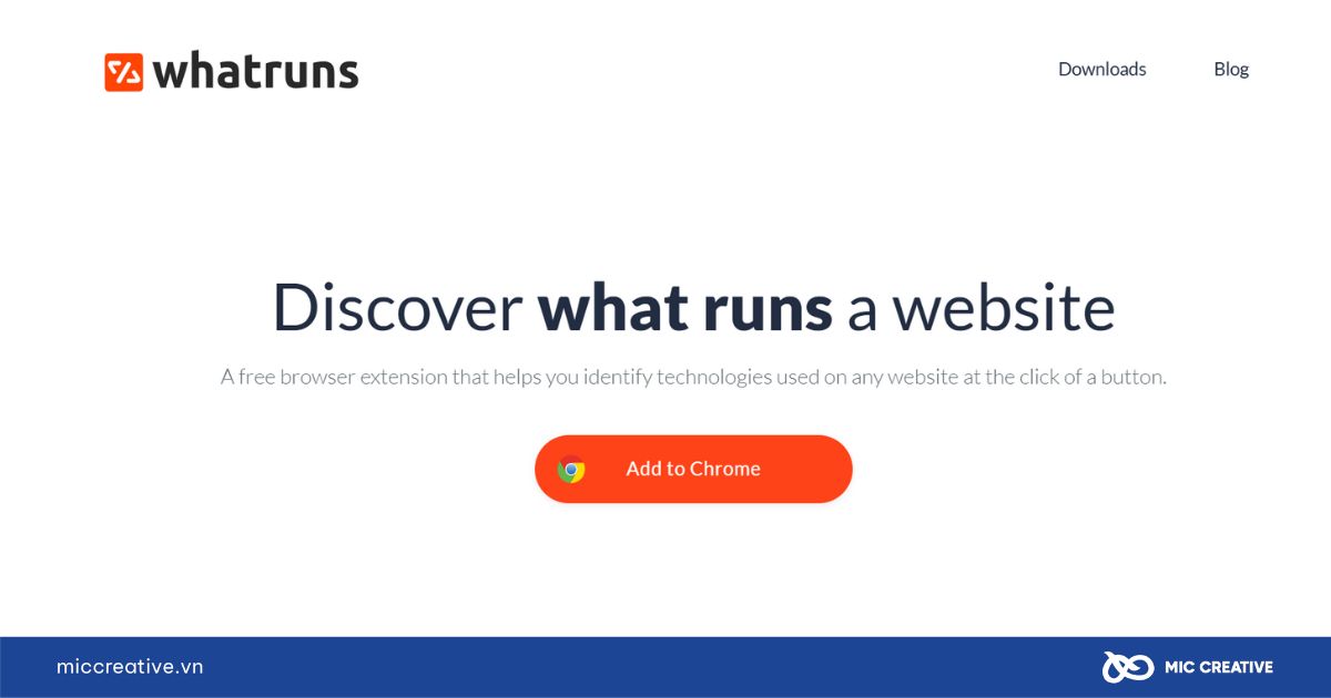 Công cụ WhatRuns