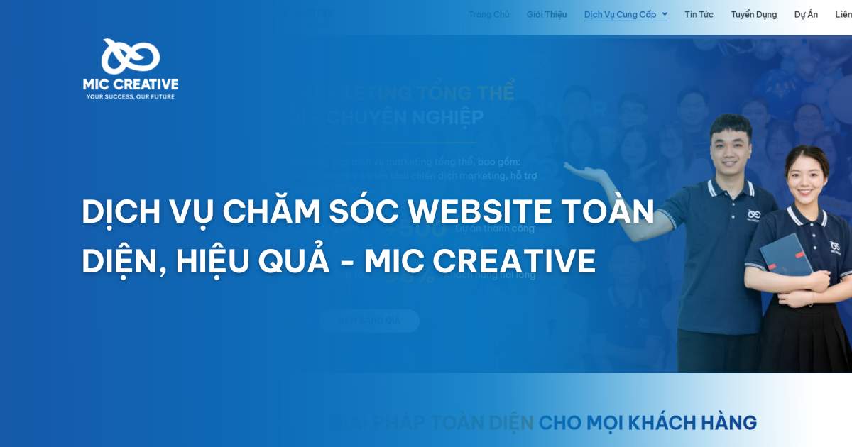 dịch vụ chăm sóc website