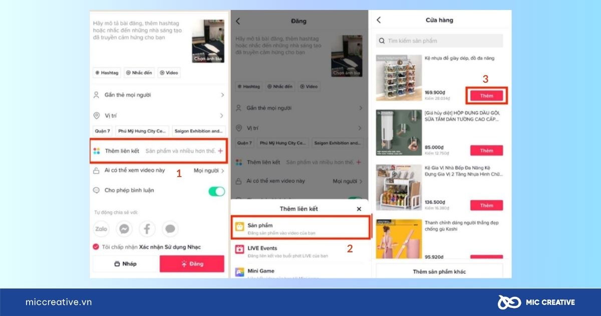 Gắn link sản phẩm 
