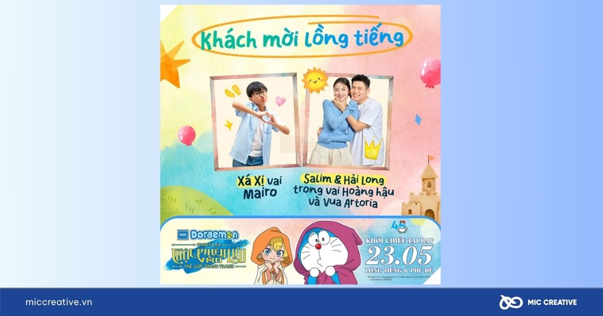 Tranh cãi vợ chồng Salim lồng tiếng Doraemon