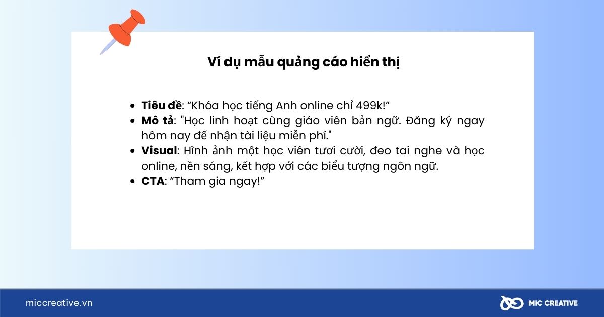 Mẫu quảng cáo hiển thị