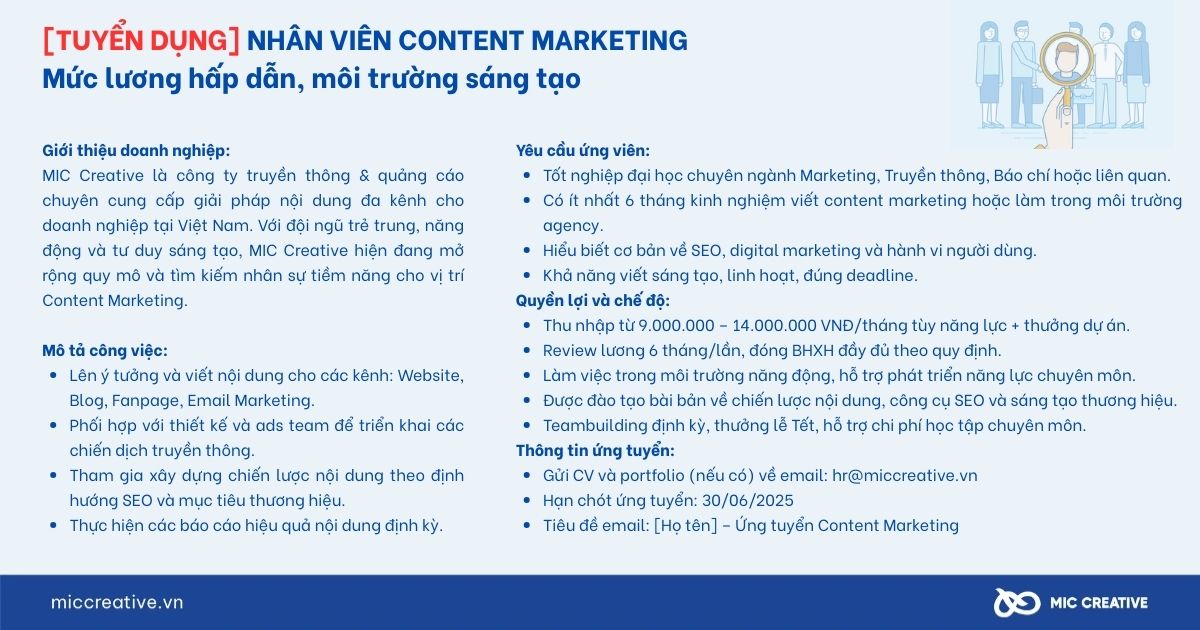 Mẫu tuyển dụng