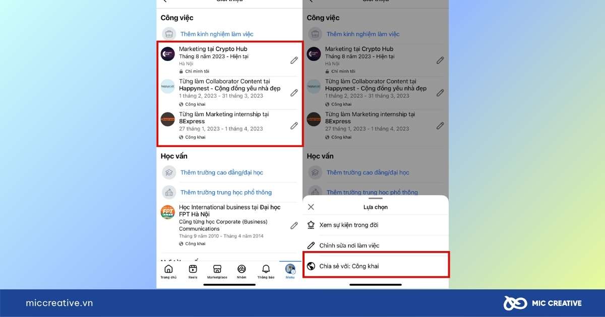 cách ẩn thông tin cá nhân trên facebook