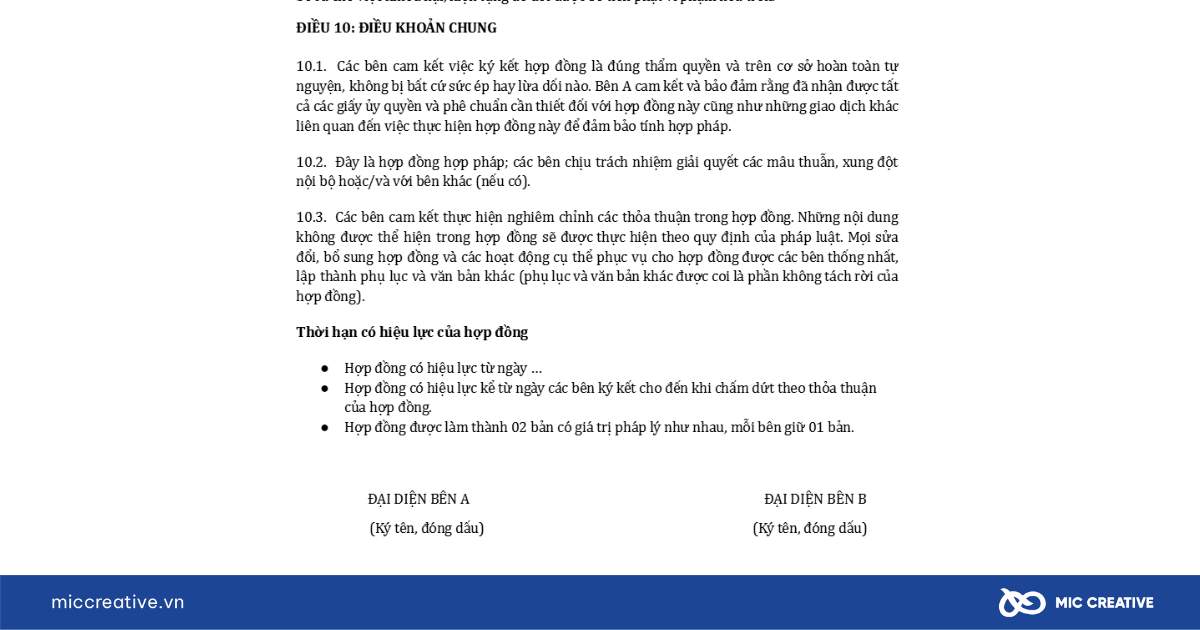 hợp đồng thiết kế website