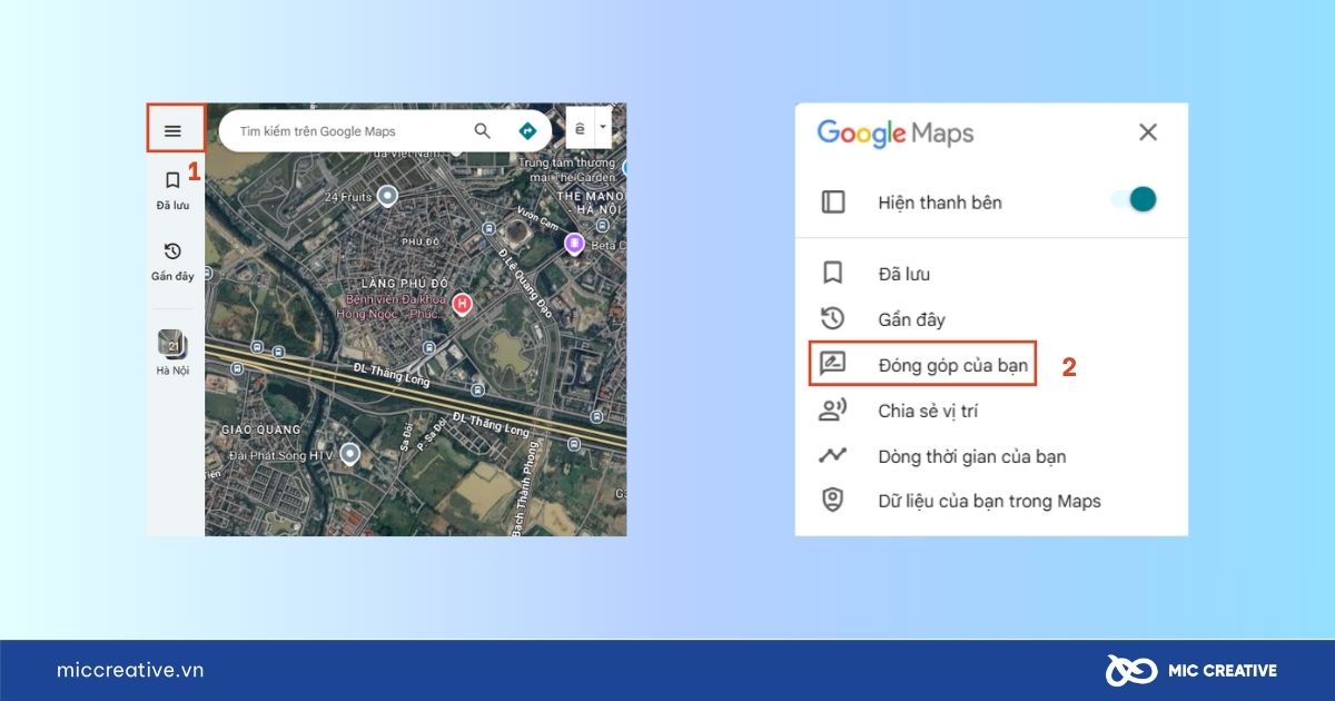 Cách xóa đánh giá trên Google Maps bằng máy tính