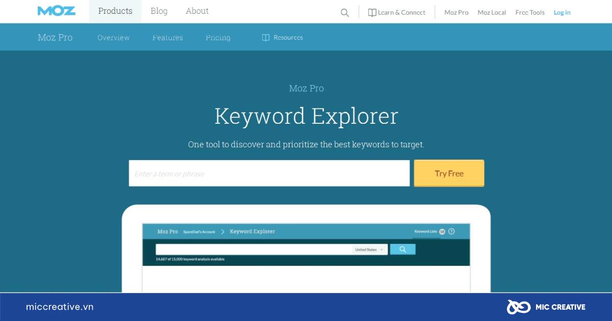 phần mềm seo từ khóa miễn phí