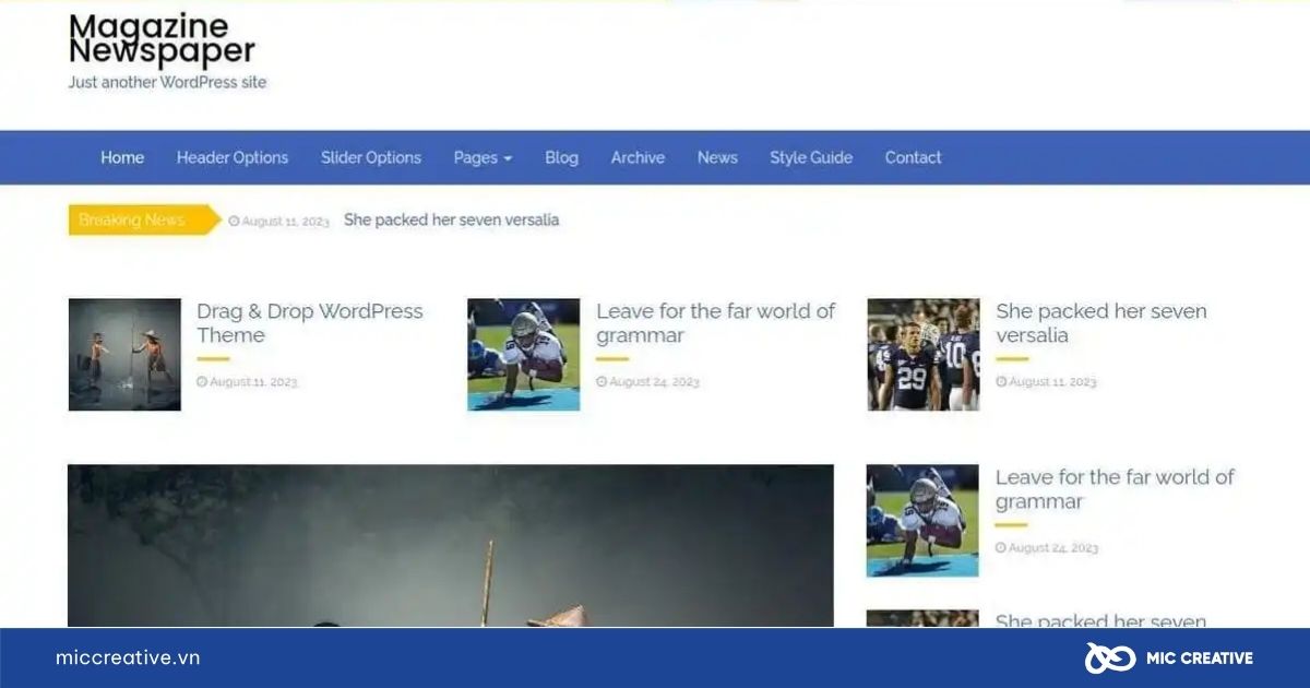 Theme WordPress Magazine Newspaper