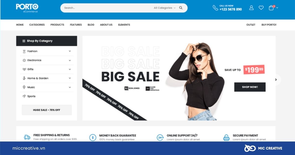 Theme WordPress Porto