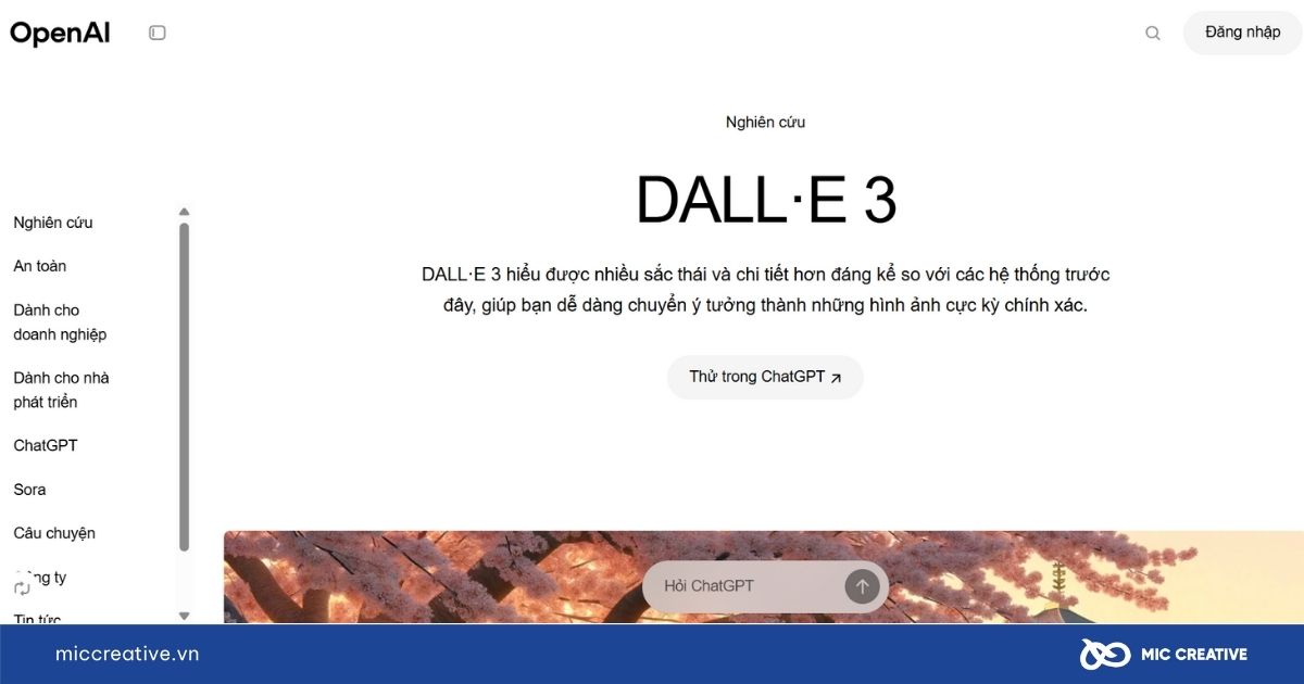 Web AI DALL-E 3