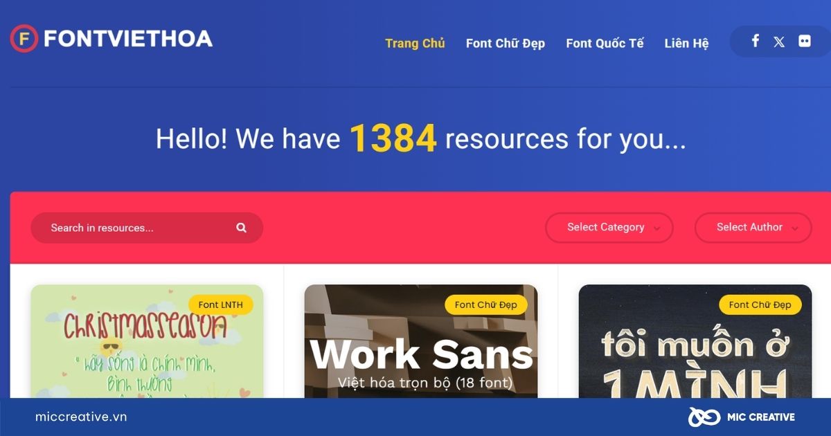 Web tìm font chữ Tiếng Việt Font Việt Hóa 