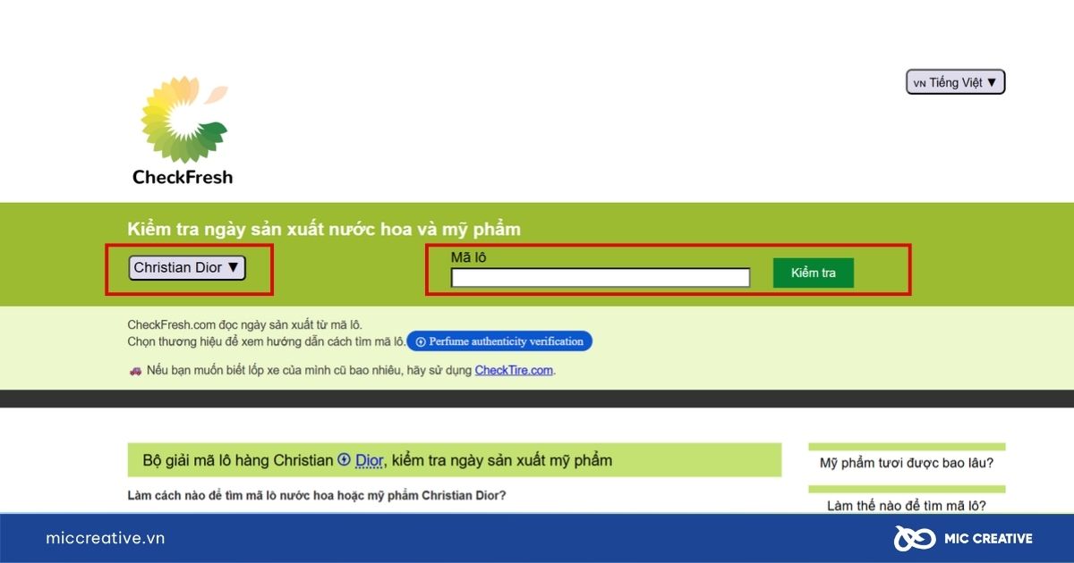 web check nước hoa chính hãng