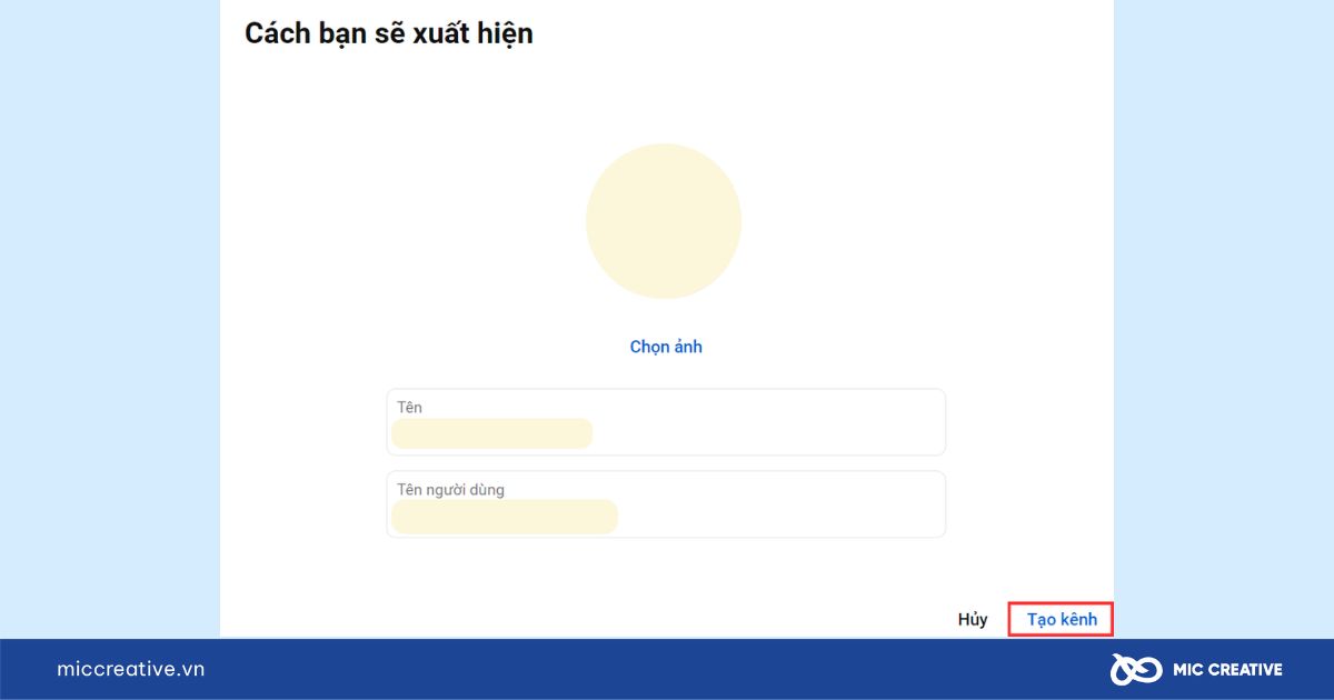 cách tạo kênh youtube