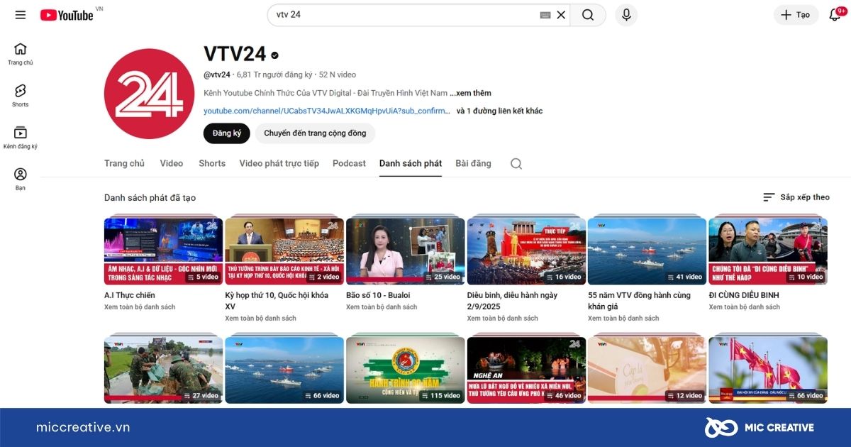 Gom các video cùng chủ đề vào một playlist thống nhất